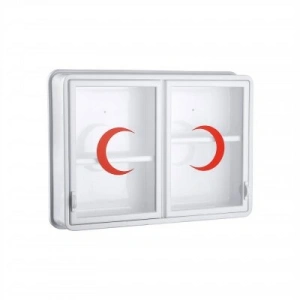 Egonex Çelik Ayna-156 ( Cam ) ( 2 Kapaklı ) Ecza Dolabı*10