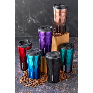 Egonex Cooker Ckr-2048 ( 350ml ) Mug Bardak Termos Renkli ( Paslanmaz Çelik & Kaydırmaz Tpr Taban & Sızdırmaz Kapak )*24