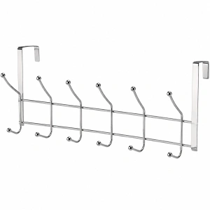 Egonex Demirbüken F.a-05 ( Krom & Bilyeli) ( 6 Kollu ) Amerikan Kapı Arkası Askı*5x14