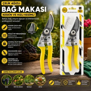 Egonex Emka 5523-144 Çelik Ağızlı Bağ Makası*144