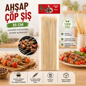 Egonex Enfa Ra-269 Ahşap Çöp Şiş ( 35cm ) ( 46pcs )*10x20