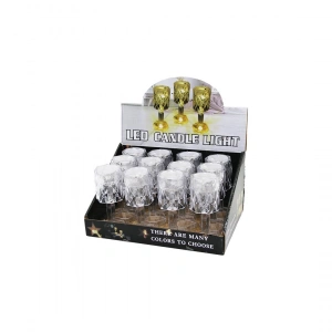 Egonex Enfa Ra-515 Kristal Damlalı Mumluk & Masa Lamba Mini Pilli*12x10