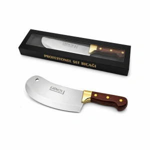 Egonex Erinox Ps-0110 ( 2 No ) ( Sarı ) ( Soğan & Kokoreç ) ( Zırh ) Satır Bıçak ( Dövme Paslanmaz Çelik )*100