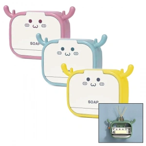 Egonex Flip Drain Soap Box Yakut-11613 Aç Kapa & Figürlü Sabunluk Kutusu & Askılık *200