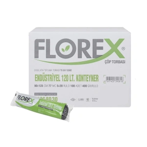 Egonex Florex-509 ( Konteyner & 120lt ) ( Çift Kat ) Endüstriyel Çöp Torba ( 90x125cm )*20=k