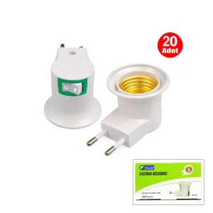 Egonex Fuji Duy-90 Anahtarlı Duy Fiş*20x30