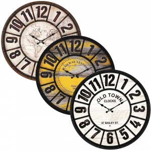 Egonex Galaxy-742-3-4-5-6-7-8 ( Plastik Çerçeve ) ( Parke -mdf Kadran ) ( Çap: 49cm )*5=k