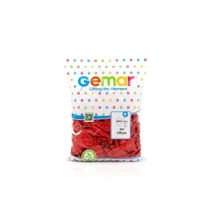 Egonex Gemar Gm-110-53 ( Metalik & Kırmızı ) Balon ( 11 & 28cm & 100pcs )*1x50
