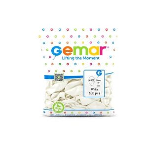 Egonex Gemar Gm-90-01 ( İç Mekan & Beyaz ) Balon ( 10 & 26cm & 100pcs )*1x100