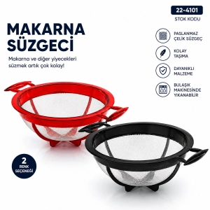 Egonex Gu-bi 0249 Küçük Makarna Süzgeci Plastik*32