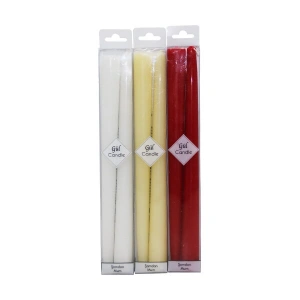 Egonex Gül Candle Gl-216 ( 2pcs ) Renkli Şamdan Mum*1x70