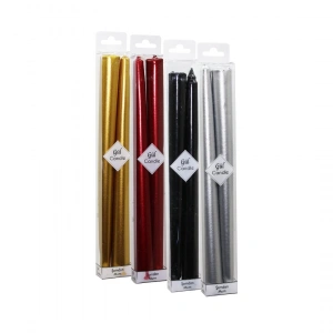Egonex Gül Candle Gl-217 ( 2pcs ) Yaldız Şamdan Mum*1x70