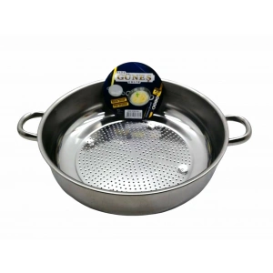 Egonex Güneş ( No-2 ) ( 28cm ) ( Basık ) Süzek Metal Süzgeç ( Kulplu )*75