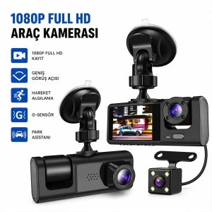 Egonex Hasuba Hs-362 ( Full Hd 1080p ) ( Sensör & Park Asistan & Hareket Algılama ) Oto Araç İçi Kamera*50