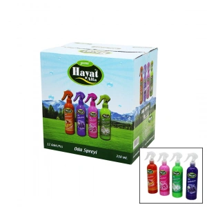 Egonex Hayat Oda Spreyi ( Lavanta & Spring & Çiçek Bahçesi & Mango-kavun ) 350ml*12=k