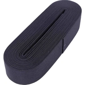 Egonex Huzur ( Siyah & 4cm ) Paça Lastik Yassı Geniş 10mt.*20