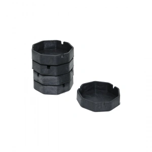 Egonex İbico ( 8 Gen & Plastik ) ( Mat Siyah ) Küllük ( Çap: 9.5cm & Derinlik: 2.3cm)*10x25