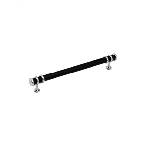 Egonex İbico-948 ( 12.8cm ) ( Yüzük Krom & Kulp Siyah ) Boru Çekmece Kulp*10x5