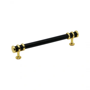 Egonex İbico-951 ( 16cm ) ( Yüzük Altın & Kulp Siyah ) Boru Çekmece Kulp*10x5