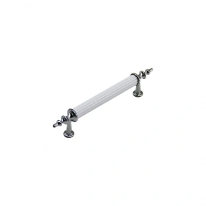 Egonex İbico-959 ( 9.6cm ) ( Zirve ) ( Beyaz & Krom ) Boru Kulp*10x5
