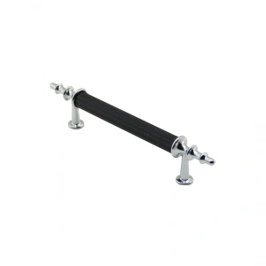 Egonex İbico-974 ( 9.6cm ) ( Krom & Siyah ) Boru Kulp*10x5