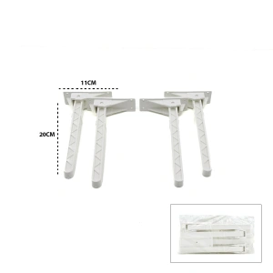 Egonex İbico-978 ( Beyaz ) Sofra Ayak ( Komple Plastik ) ( 20cm ) ( Aç Kapa )*4x50