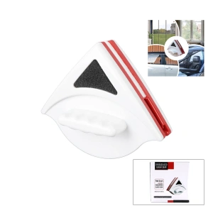 Egonex İbico Doublefaced Glass Clean İ21-120 İ12-097 ( Üçgen ) ( Çift Taraflı ) Manyetik Cam Silme Aparatı & Camsil ( Çift Taraflı ) ( Sünger & Silicek )*60