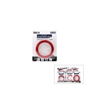 Egonex İbico İ13-125 ( 18mmx5mt ) Akrilik Silikonize Bant ( Çift Taraflı Bant ) ( Max - 5.5kg )*12x24