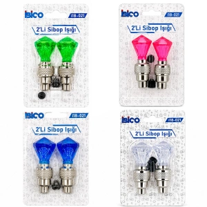Egonex İbico İ18-021 ( 2pcs ) ( Elmas Kesim Prizma Model & Şeffaf ) Sibop Işık ( Pilli ) (bisiklet & Motor & Araç)(hareket Sensörlü)*50x10