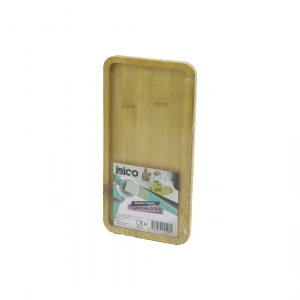 Egonex İbico İ22-208 ( Dikdörtgen ) Ahşap Bambu ( Yağdanlık Altlık ) ( Mini Tepsi ) ( 12 X 23.4 X 0.8cm )*144