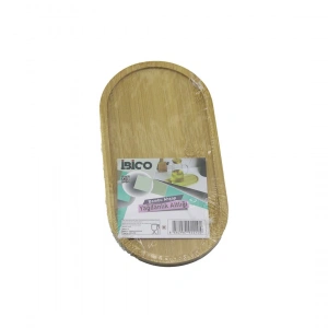 Egonex İbico İ22-210 ( Oval ) Ahşap Bambu ( Yağdanlık Altlık ) ( Mini Tepsi ) ( 12 X 23.3 X 0.8cm )*144