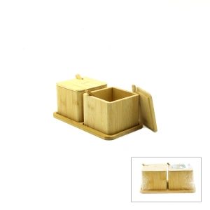 Egonex İbico İ22-322 ( 2pcs ) Baharatlık & Tuzluk ( Ahşap Bambu )*48