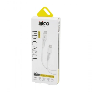 Egonex İbico İb-1004 ( Type-c To=( İphone ) ( Kablo ) ( 20w ) ( Hızlı ) Telefon Şarj & Data Kablosu=1mt ( 3400ma )*10x1