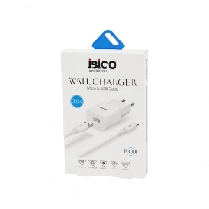 Egonex İbico İb-3001 ( Usb To=( Micro ) (set) (ev Başlık+ Kablo=1mt) Telefon Şarj ( Hızlı ) ( 3.0a ) ( 9v-12v )*5x20