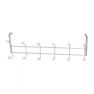Egonex İbico K13-093 F.a-40 ( Krom & Boncuklu ) ( Şeffaf Mika Kristal Boncuklu ) ( Metal ) Amerikan Kapı Arkası Askı*5x12