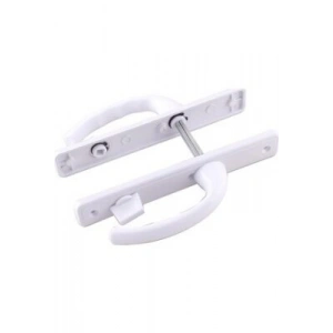 Egonex İbico Poşetli ( Banyo-wc & Kilitli ) ( Beyaz ) Pvc Kapı Kolu*50