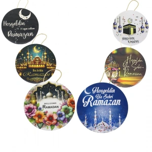 Egonex İbico ( Yuvarlak & Epoksi ) Büyük Kapı Süsü ( Hoşgeldin Ramazan )*100