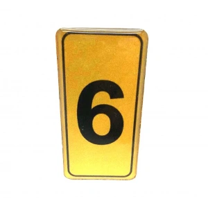 Egonex Kapı Numarası No-6 Silikonlu Yapışkanlı*10x20