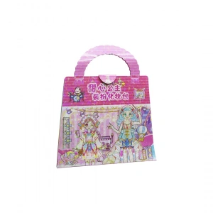 Egonex Kl-170 (karton Çantalı) (sticker=5-yprk=kız Giysi& Yiyecek& Dövme) (boyama & Kız Giydirme=4+4 Karton-kağıt)(16x16cm)*6x54