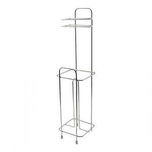 Egonex Lalezar Lzr-642 ( Kare ) ( Metal & Krom ) Yedekli Wc Kağıtlık*12