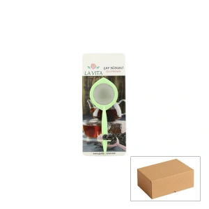 Egonex Lavıta Plastik Renkli Sap Çay Süzgeç*24x1