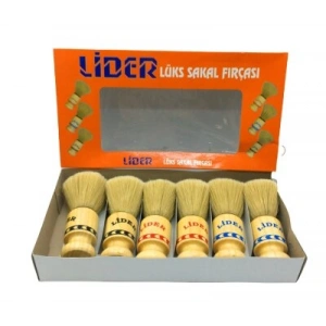 Egonex Lider-1102 ( Ahşap Saplı ) Sakal Fırçası*6x60