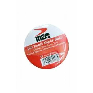 Egonex Meg  ( 18mm X 2mt ) ( Köpük Bant ) Çift Taraflı*25x24