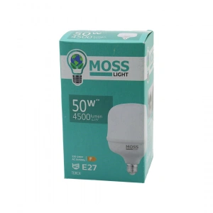 Egonex Moss Lıght Ms-3099 ( 50w ) ( Torch ) Led Ampul Plastik (e27) (4500lumen L175°) (50.000 Saat Ömür) (ıp20) (185-265v (ac) )*24
