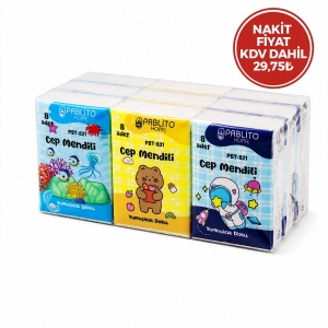 Egonex Pablıto Home Pbt-821 ( 8pcs ) ( Mini ) Cep ( Kağıt ) Mendil ( 9lu Paket )*60=k