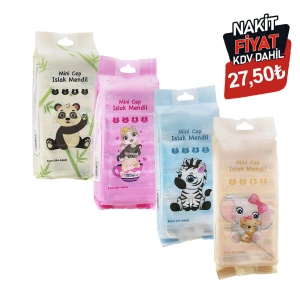Egonex Pango Krd-7373 ( Mini ) Cep Islak Mendil ( Mix ) ( 14x15cm ) ( 8pcs X 8 Pkt=64pcs )*60=k