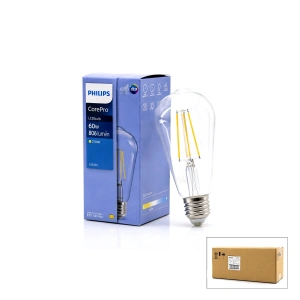 Egonex Phılıps-346758 00 Corepro St64 ( 2700k & E27 ) ( 7w = 60w & E27 ) ( Led Filament & Rustik Ampul ) Lamba ( 806 Lumen ) ( Cam Gövde )*10=k