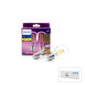 Egonex Phılıps Code-777739 00 (2 Pcs) (7w=60w & E27) (gold Color) (led Filament & Rustik Ampul) Lamba (806 Lumen) ( Cam Gövde )*6=k