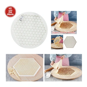 Egonex Plastlife Kp-177 Yuvarlak Mantı Kalıbı Plastik ( Çap = 41cm )*36=k