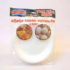 Egonex Pratikon Pr-1166 ( 19cm & Köpük ) Tabak Yuvarlak 6pcs*50=k